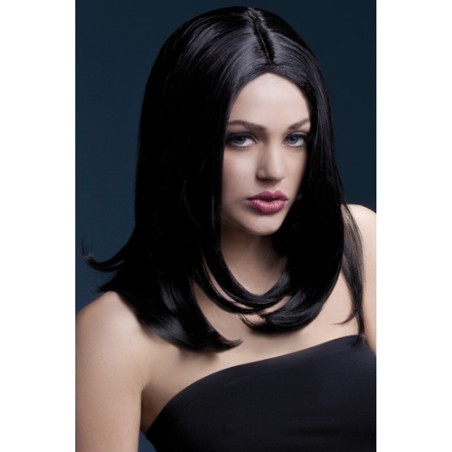 Half Long Wig - Black