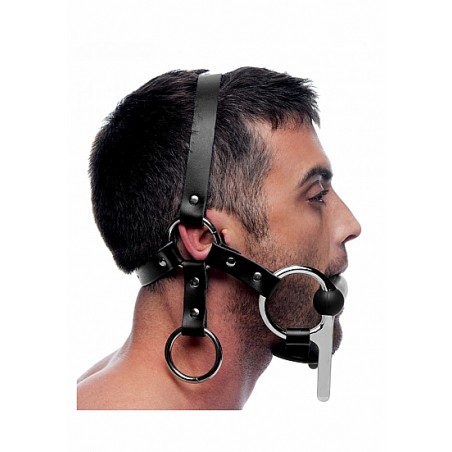 Steed Silicone Bit and Bridle Head Harness - Black