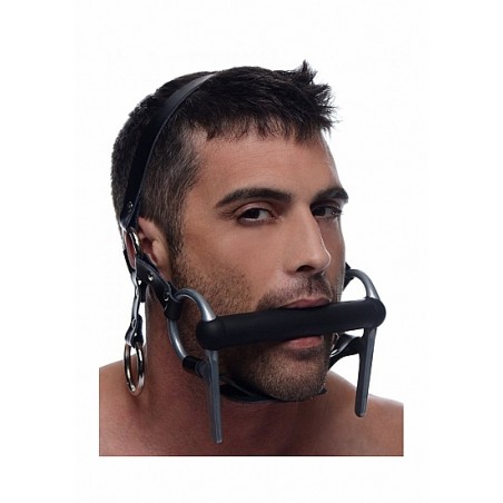 Steed Silicone Bit and Bridle Head Harness - Black