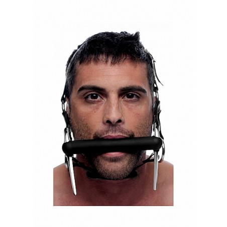 Steed Silicone Bit and Bridle Head Harness - Black