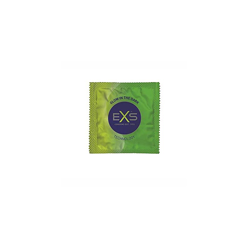 EXS - Glow in the dark condoms - 3pcs