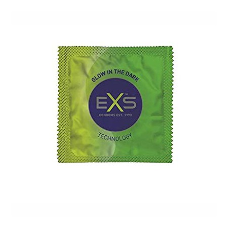 EXS - Glow in the dark condoms - 3pcs