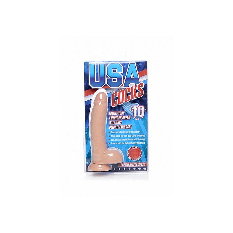 USA Cocks Dual Density 25,4cm - Skin