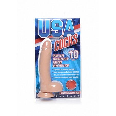 USA Cocks Dual Density 25,4cm - Skin