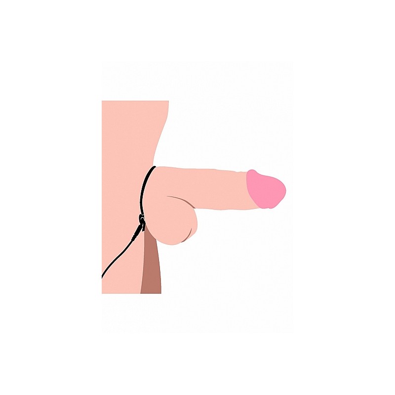 Jolted Cock & Ball Strap with Penis E-Stim