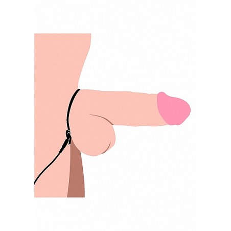 Jolted Cock & Ball Strap with Penis E-Stim