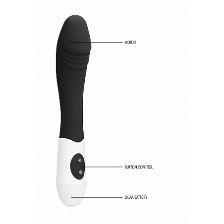 Ribbed Vibrator - Black