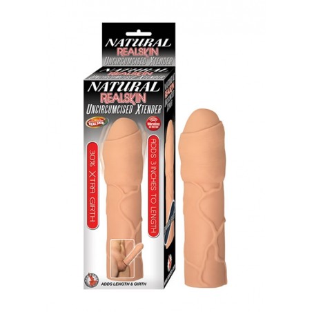 Natural Realskin Uncircumcised Xtender - Flesh