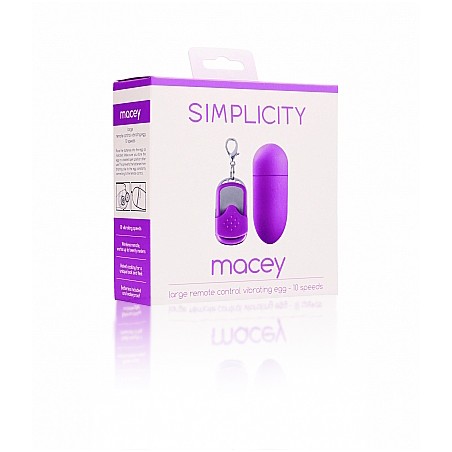 MACEY remote control vibrating egg - Purple