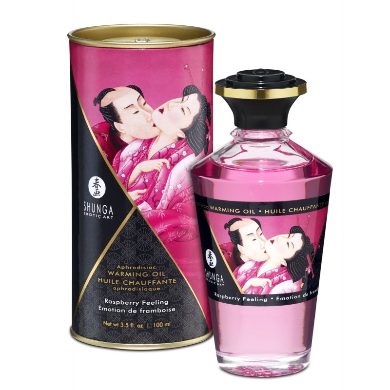 Shunga - Aphrodisiac Warming Oil Raspberry Feeling 100 ml