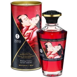 Shunga - Aphrodisiac Warming Oil Blazing Chery 100 ml