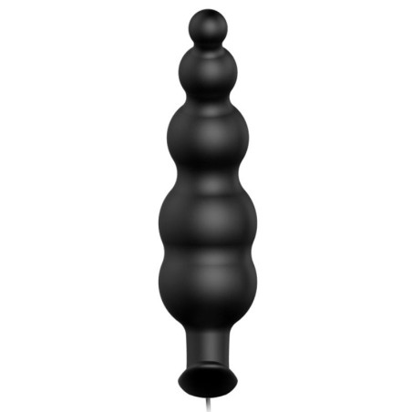 PLB - Silicone Anal Plug - Ribbed Design - 12 Modes