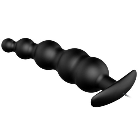 PLB - Silicone Anal Plug - Ribbed Design - 12 Modes
