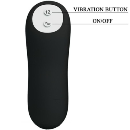 PLB - Silicone Anal Plug - Ribbed Design - 12 Modes