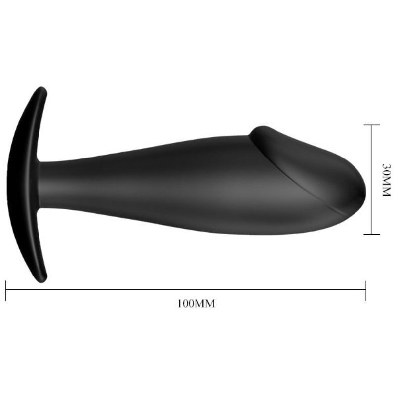 PLB - Silicone Anal Plug - Penis Design