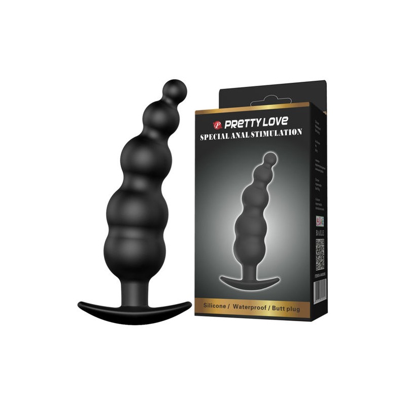 PLB - Silicone Anal Plug - Ribbed Design