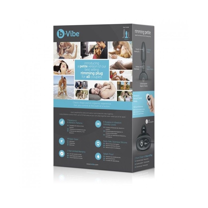 B-Vibe - Rimming Petite Remote Control - Black