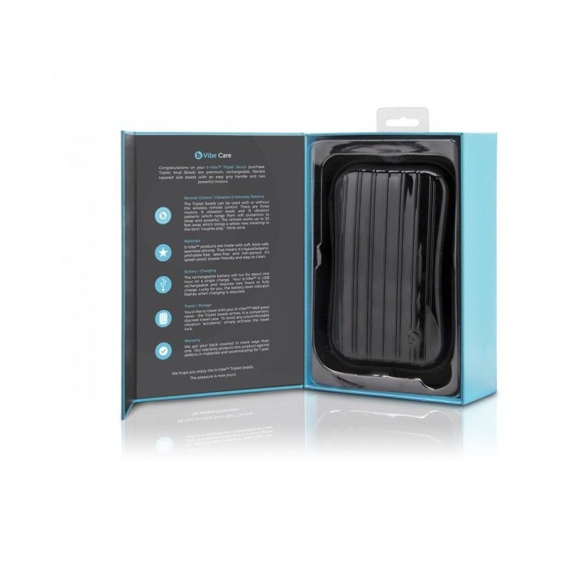 B-Vibe - Triplet Anal Beads - Black