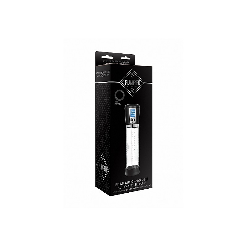 Premium Rechargeable Automatic LCD Pump Transparent