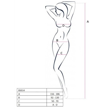 Passion - Model 014 - Bodystocking - White