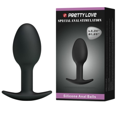 PRETTY LOVE ERGONOMIC SILICONE ANAL PLUG ANCHOR DESIGN 6,5 CM BL