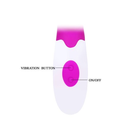 PRETTY LOVE FLIRTATION - ALVIS VIBRATOR WITH CLIT STIMULATION