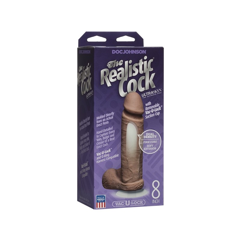 Doc Johnson: The Realistic Cock ULTRASKYN - Brown 20cm