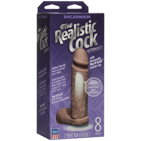 Doc Johnson: The Realistic Cock ULTRASKYN - Brown 20cm