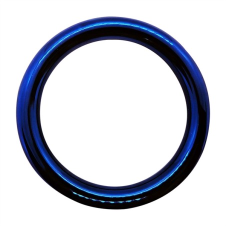 Stainless Steel Blue Boy 8 mm X 55 mm Donut Cock Ring