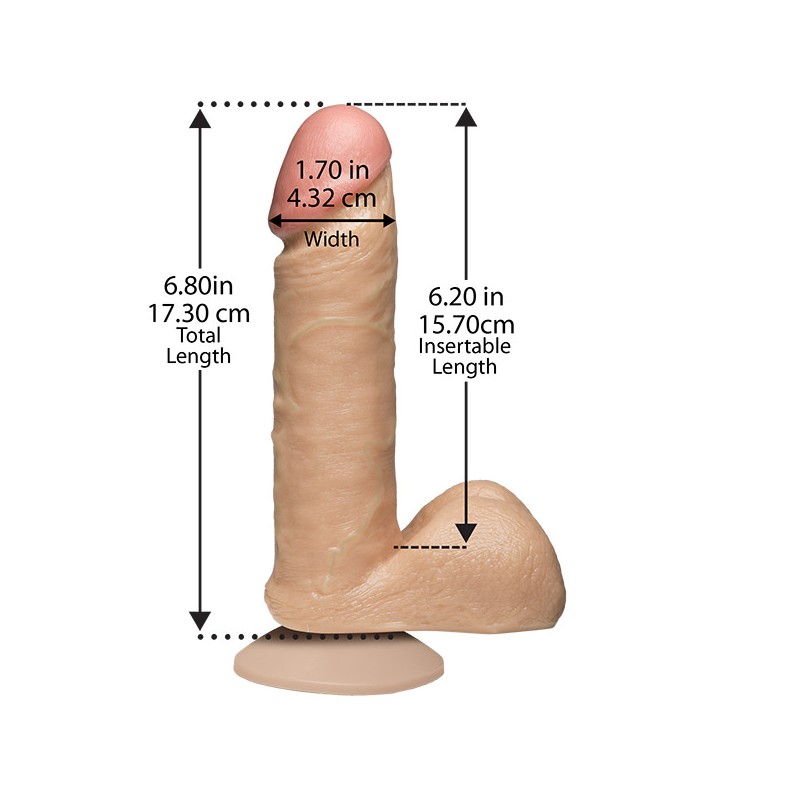 Doc Johnson - The Realistic Cock - 15,5cm - Flesh