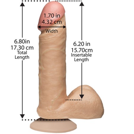 Doc Johnson - The Realistic Cock - 15,5cm - Flesh