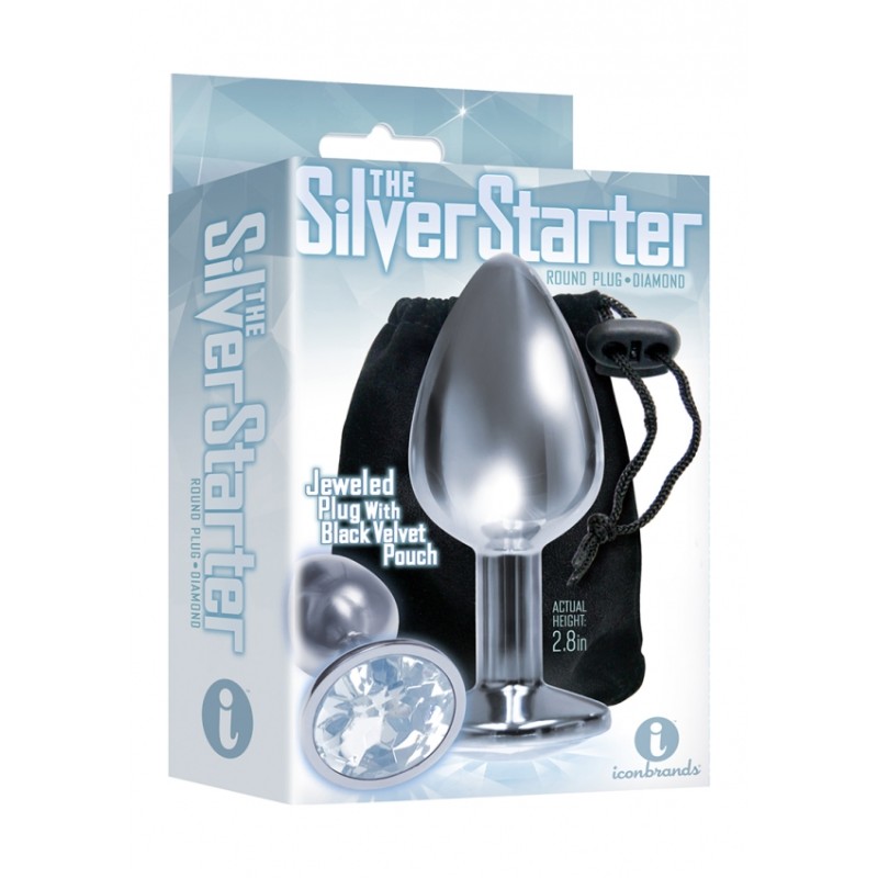 Bejeweled Stainless Steel Plug - Diamond