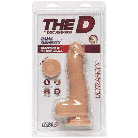 The D - Master D - 19cm with Balls - Ultraskyn - Flesh