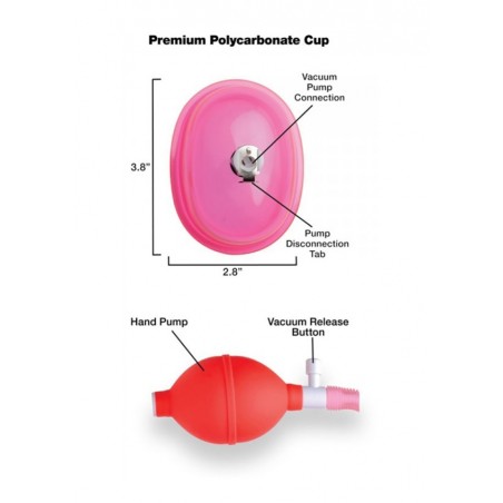 Vaginal Pump with Small Cup - Pink