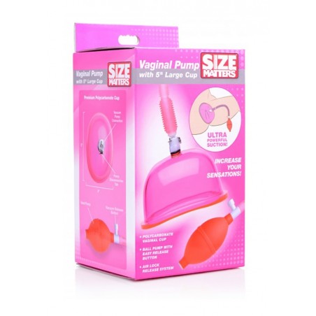 Vaginal Pump with Large Cup - Pink