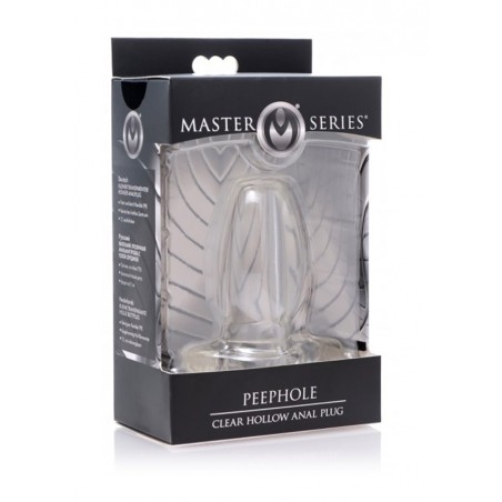 PeepHole Clear Hollow Anal Plug - Transparent