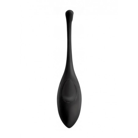 Silicone Vibrating Egg with Remote Control - Black