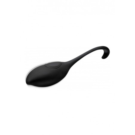 Silicone Vibrating Egg with Remote Control - Black