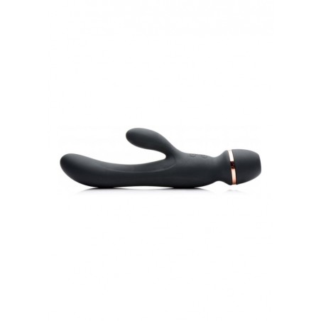 Shegasm Supreme 3 in 1 Silicone Suction Rabbit Vibe - Black