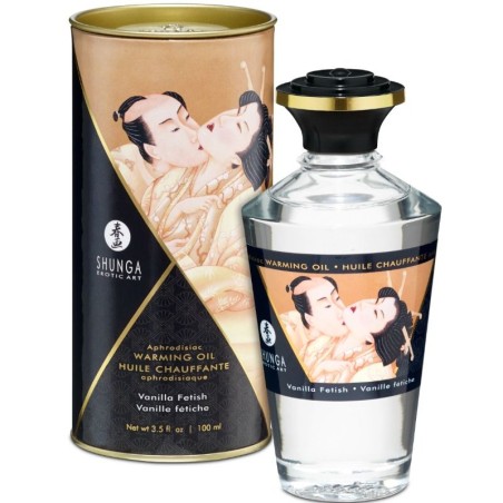 Shunga Aphrodisiac - Warming Oil Fetish Vanilla - 100ml