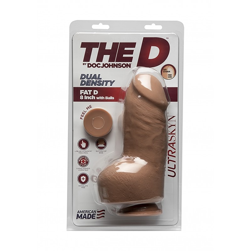 Fat D - 20,3cm with Balls - ULTRASKYN - Caramel