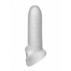 Fat Boy Micro Ribbed Sheath 14 cm - clear