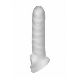 Fat Boy Micro Ribbed Sheath 16,5 cm - clear 