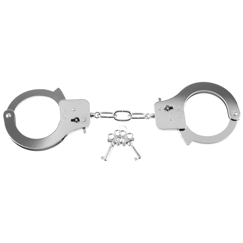 Fetish Fantasy Series Designer Metal Handcuffs - Silver