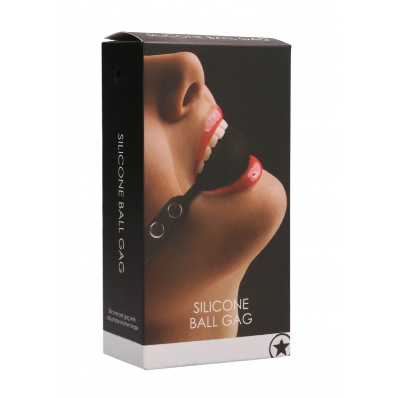 OUCH - Silicone Ball Gag - Black