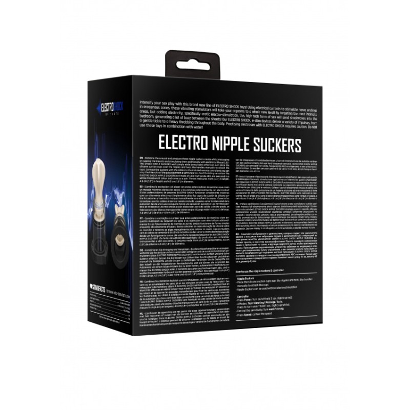 Electro Nipple Suckers - Transparent