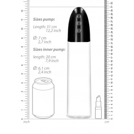 Rechargeable Automatic Cyber Pump with Sleeve - Transparent