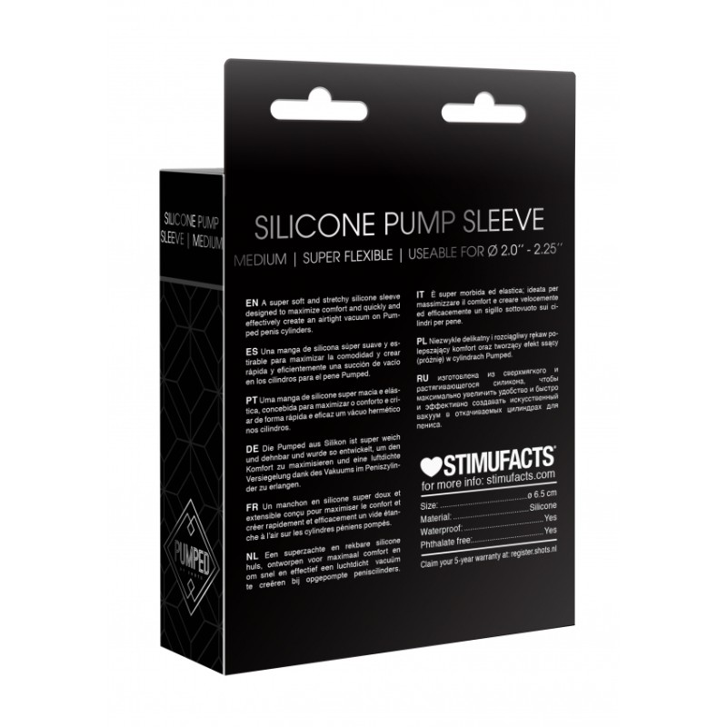 Silicone Pump Sleeve Medium - Black