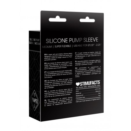 Silicone Pump Sleeve Medium - Black