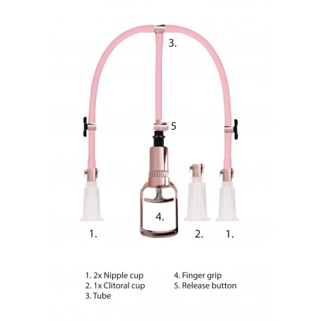 Clitoral & Nipple Pump Set Medium - Rose Gold